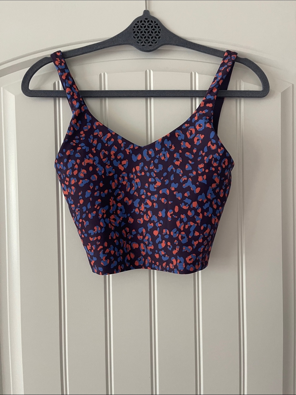Old Navy Powersoft Purple Print Sports Bra XS